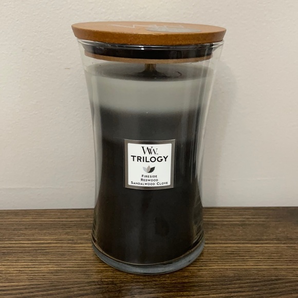 Woodwick Accents New Woodwick Trilogy Fireside Redwood Sandalwood